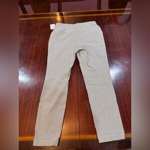 Striped Black and White Womens Pants